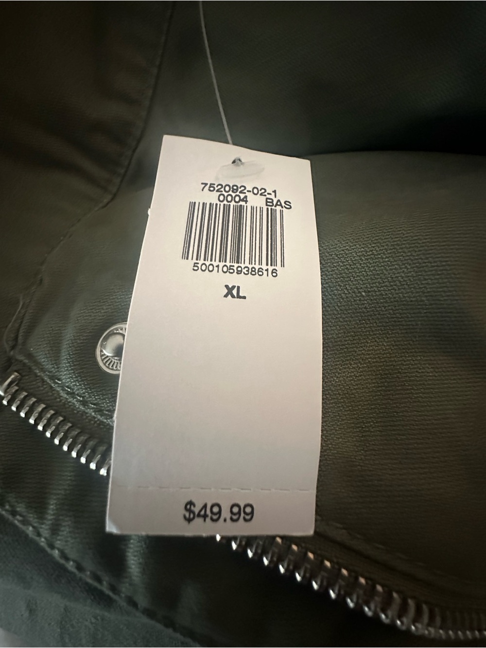 Old Navy Utility Drawstring Waist Jacket - Cinched-Waist Olive NWT SIZE XL/18 - Picture 6 of 6